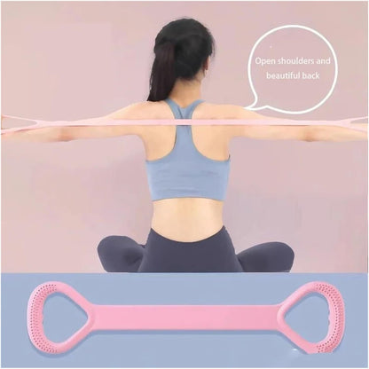 Resistance Band, Elastic Stretch Fitness Band for Shoulder Back Yoga & Home Strength Training