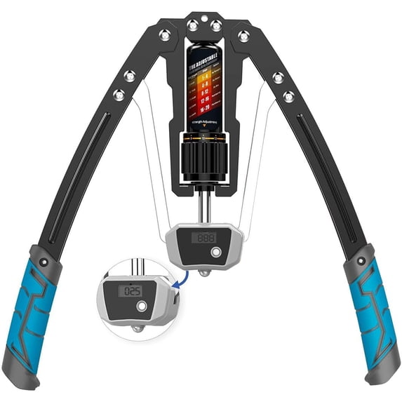 Adjustable Arm Exerciser, Anti-Slip Power Chest Expander with Count Function for Home Fitness