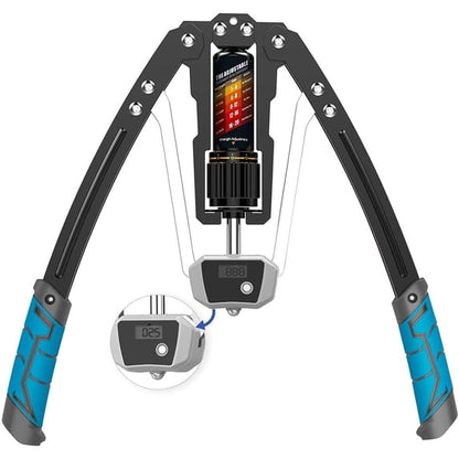 Adjustable Arm Exerciser, Anti-Slip Power Chest Expander with Count Function for Home Fitness