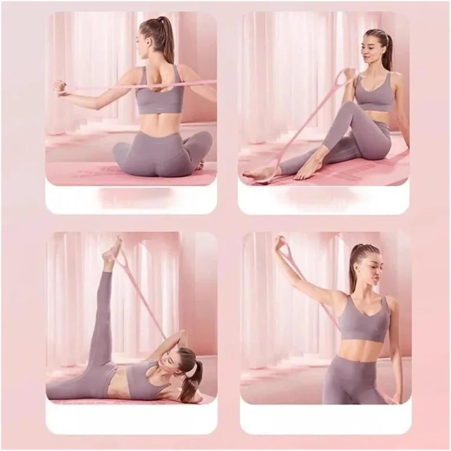 Resistance Band, Elastic Stretch Fitness Band for Shoulder Back Yoga & Home Strength Training