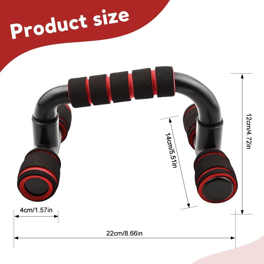 Non-Slip Push Up Bars, Sturdy Home Workout Stand for Chest Tricep Shoulder Strength Training
